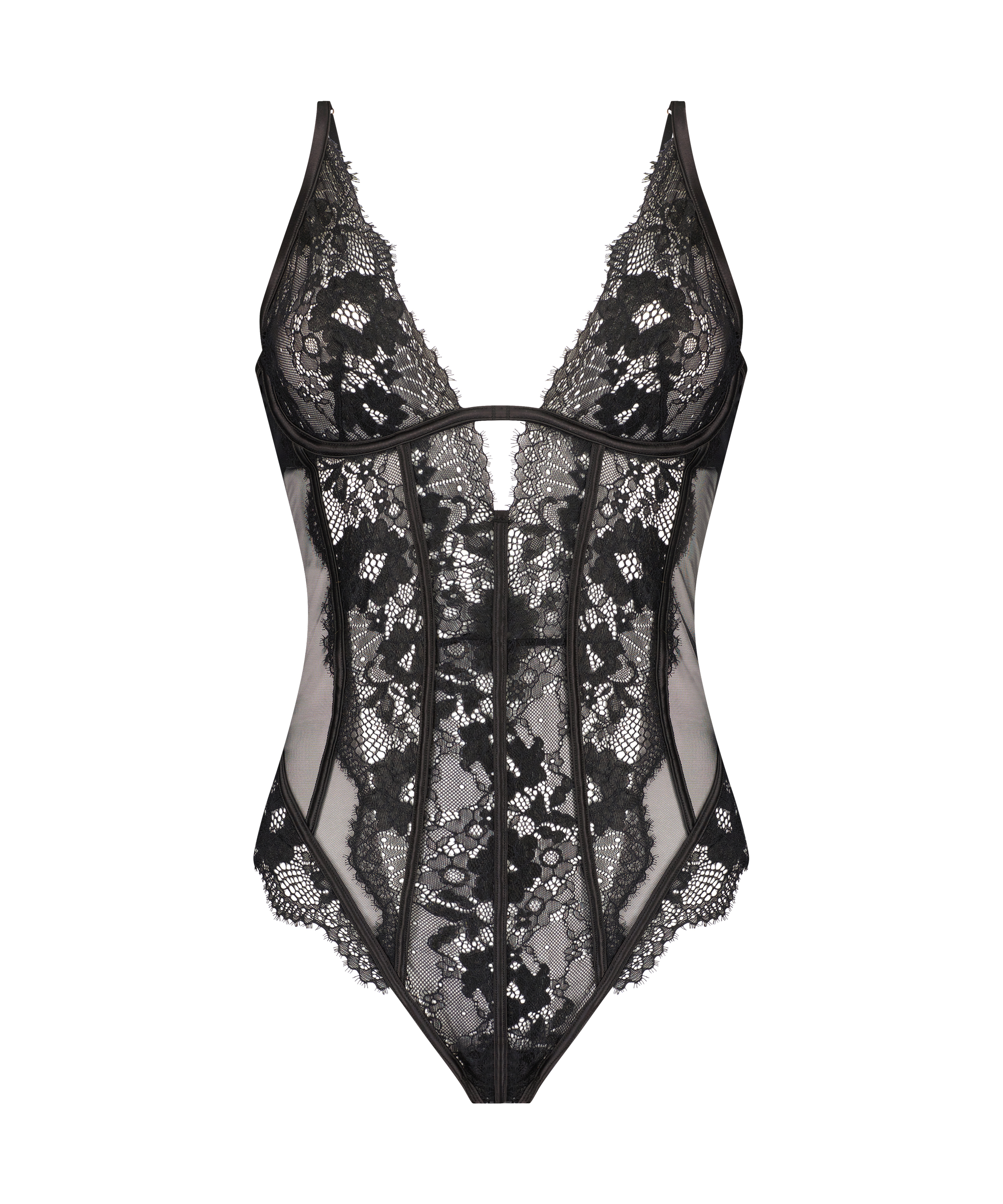 Gabrielle-body med bygel, Svart, main