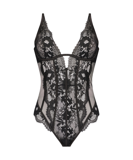 Gabrielle-body med bygel, Svart