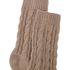 1 par stickade strumpor, Beige