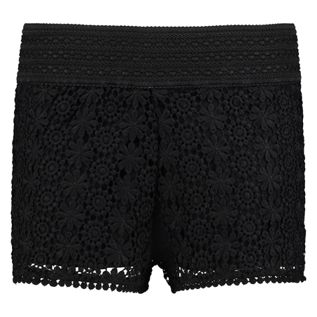 Shorts Crochetta, Svart