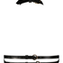 Bralette i konstläder, Svart