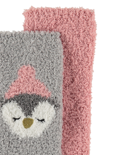 2 par mysiga strumpor, Gr&aring;