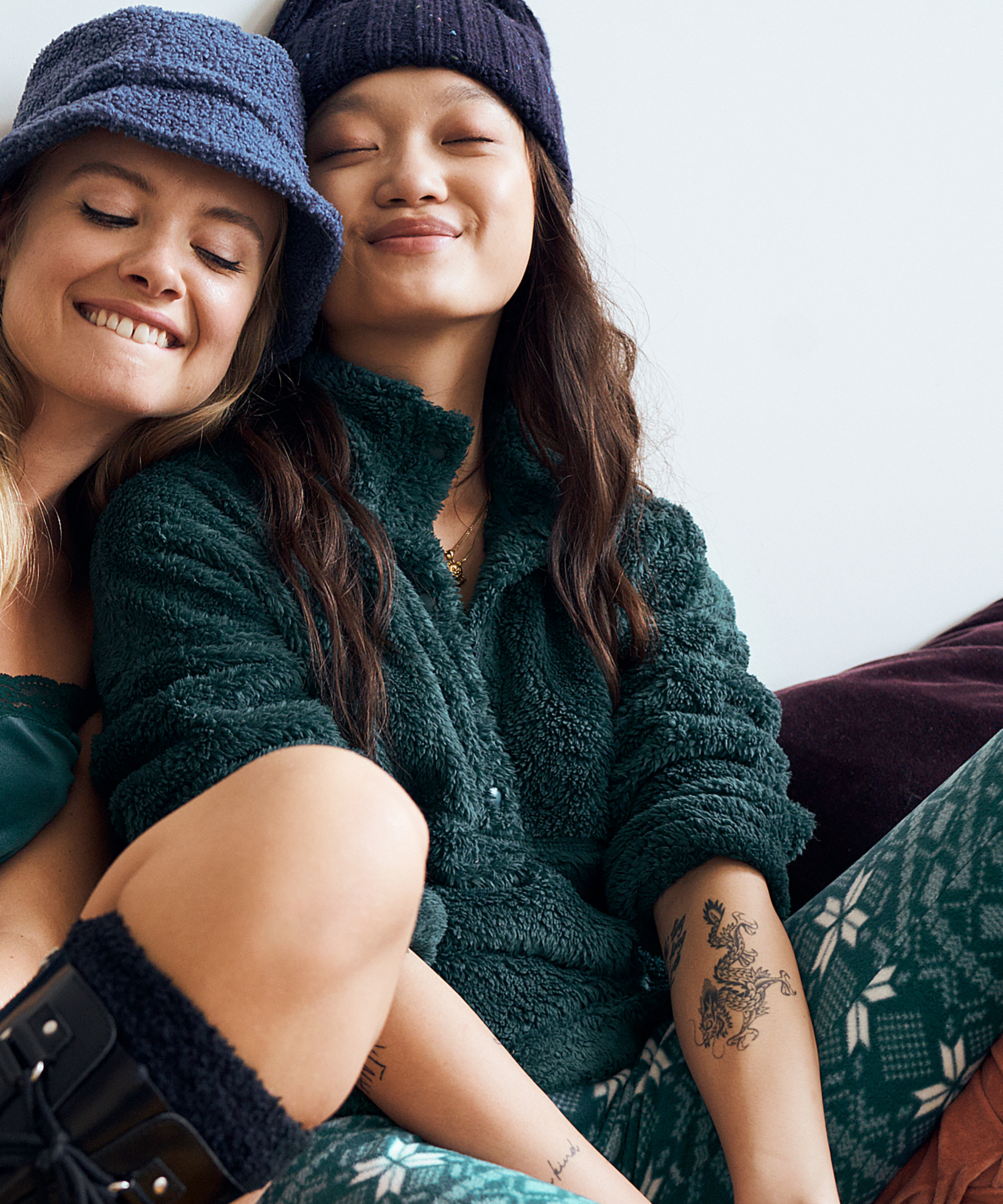 Mysig topp i fleece, Bl&aring;, main