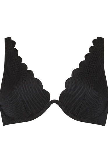Hunkemöller Scallop icke-formpressad bikiniöverdel med bygel bikiniöverdelar dam – bild 3