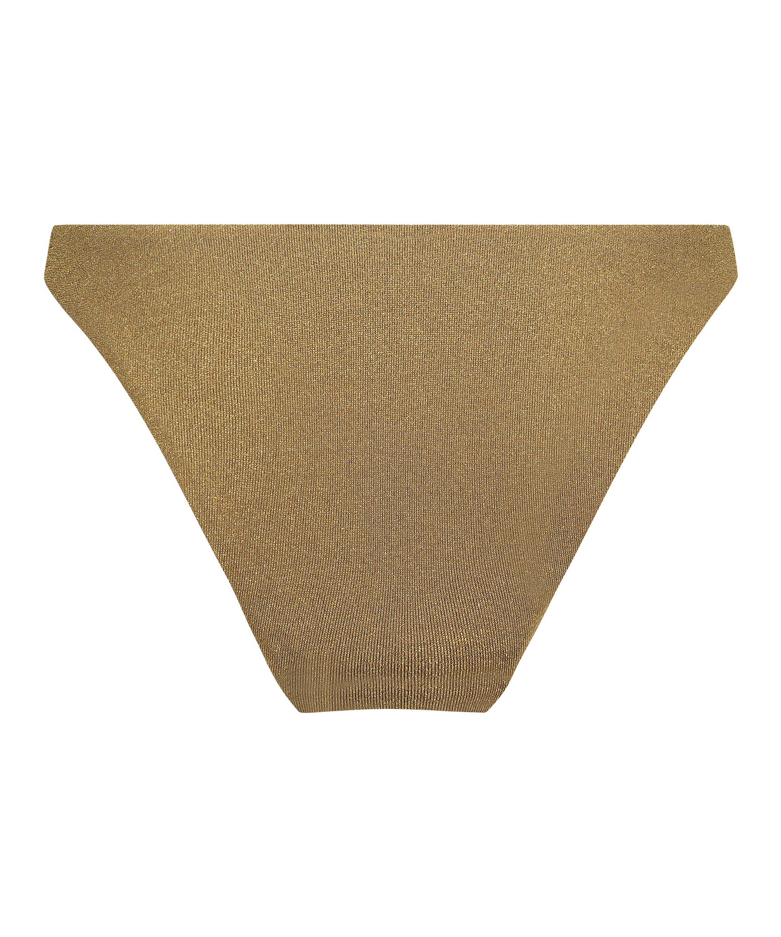 Högt Skuren Bikiniunderdel Goldie Shimmer, Gul, main