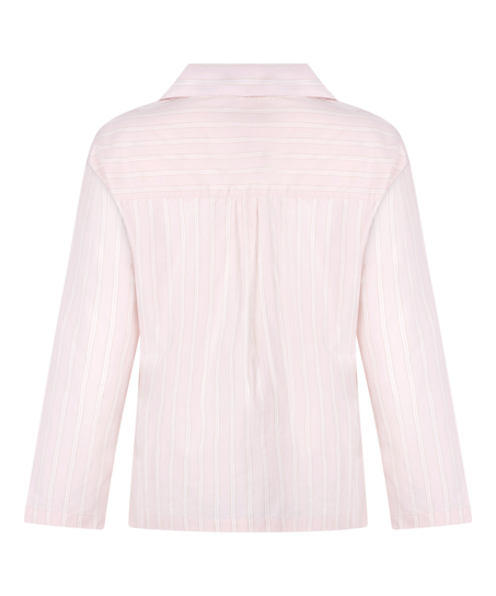 Pyjamastopp Bomull Poplin, Rosa