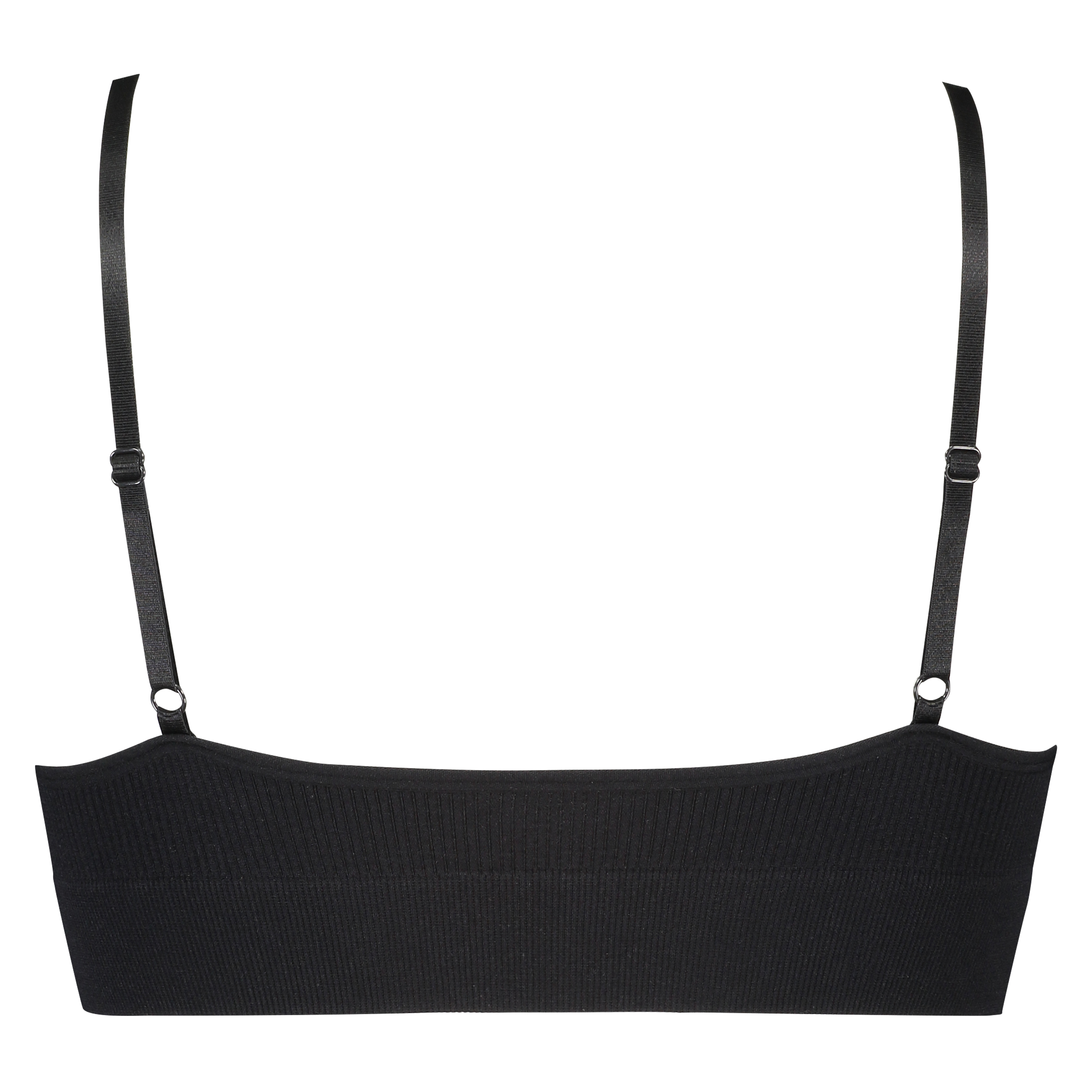 Sömlös bralette, Svart, main