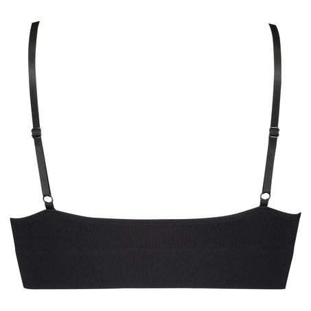 Sömlös bralette, Svart