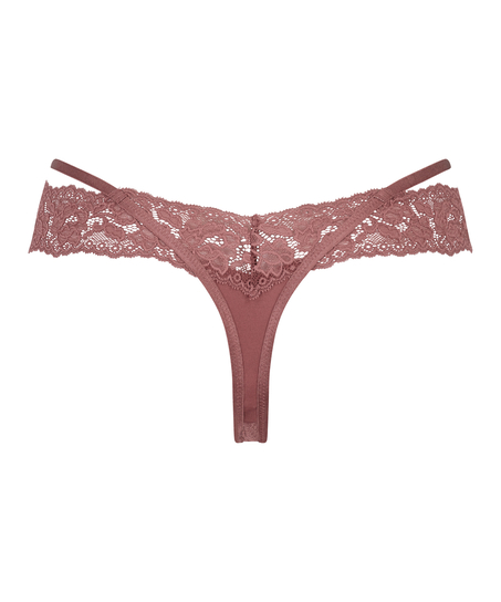 Elliena extralåg V-stringtrosa, Röd