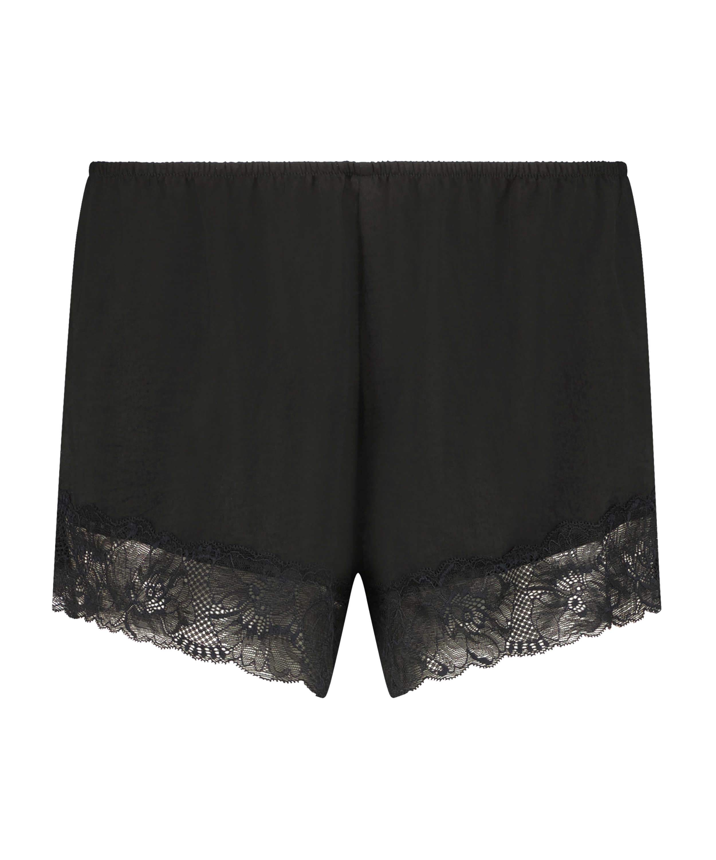 Satin Shorts, Svart, main