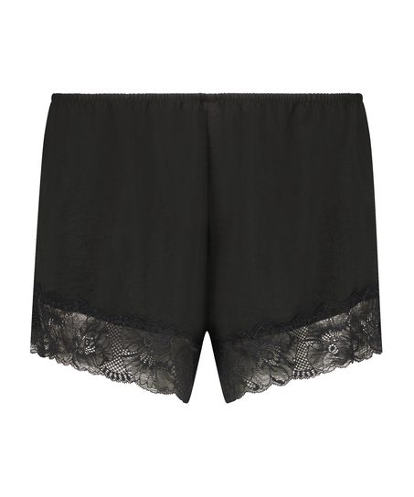 Satin Shorts, Svart