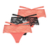 3-pack Francesca boxerstringtrosa, Orange