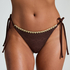 Cheeky Tanga Bikiniunderdel Crochet, Brun