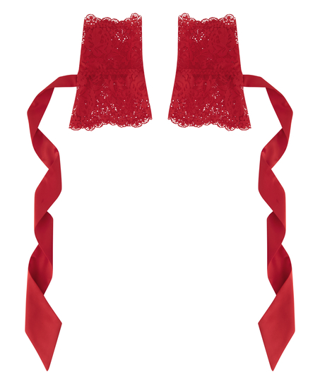 Handklovar av spets, R&ouml;d