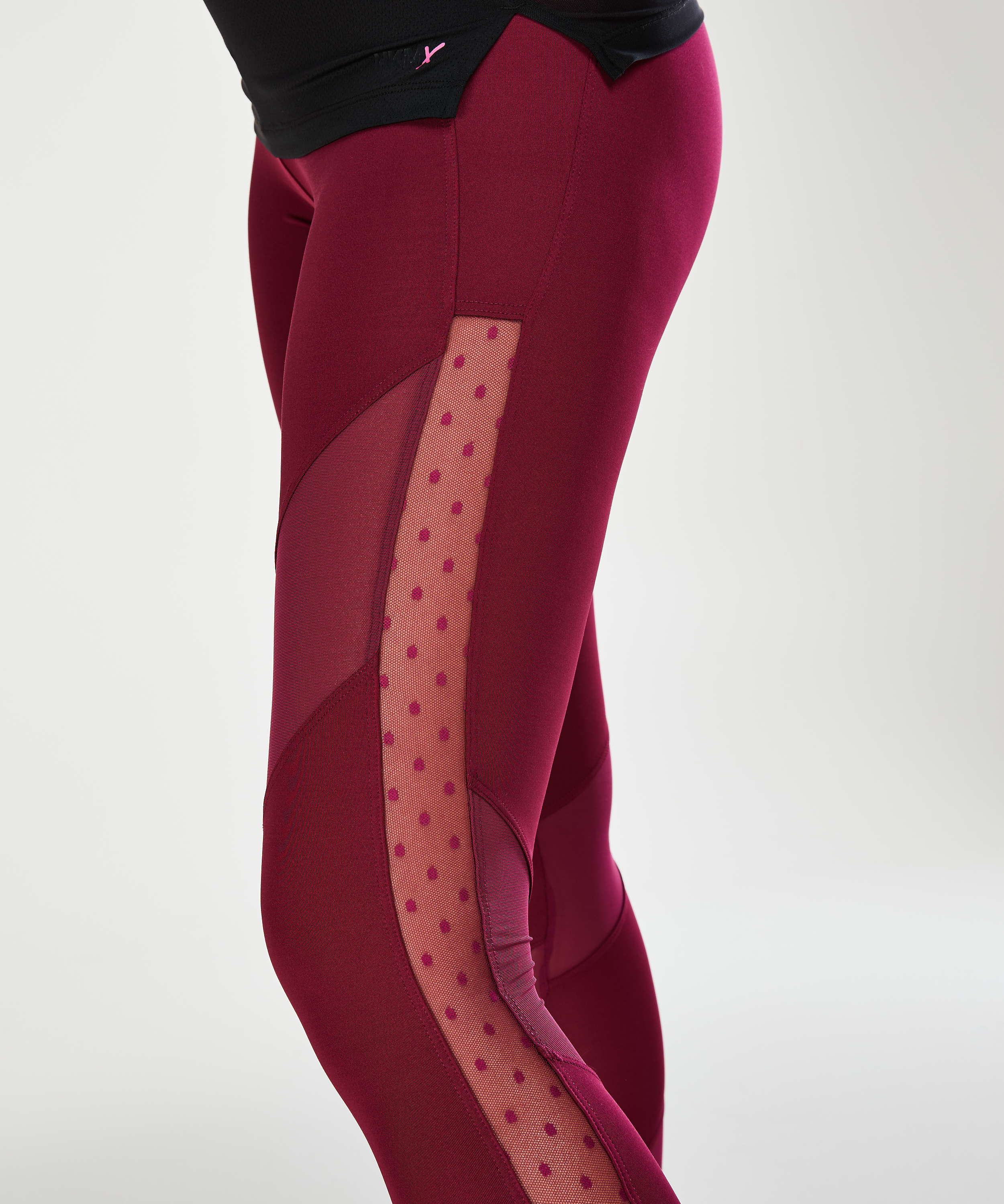 HKMX sportleggings med hög midja nivå 2, Lila, main