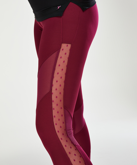 HKMX sportleggings med hög midja nivå 2, Lila