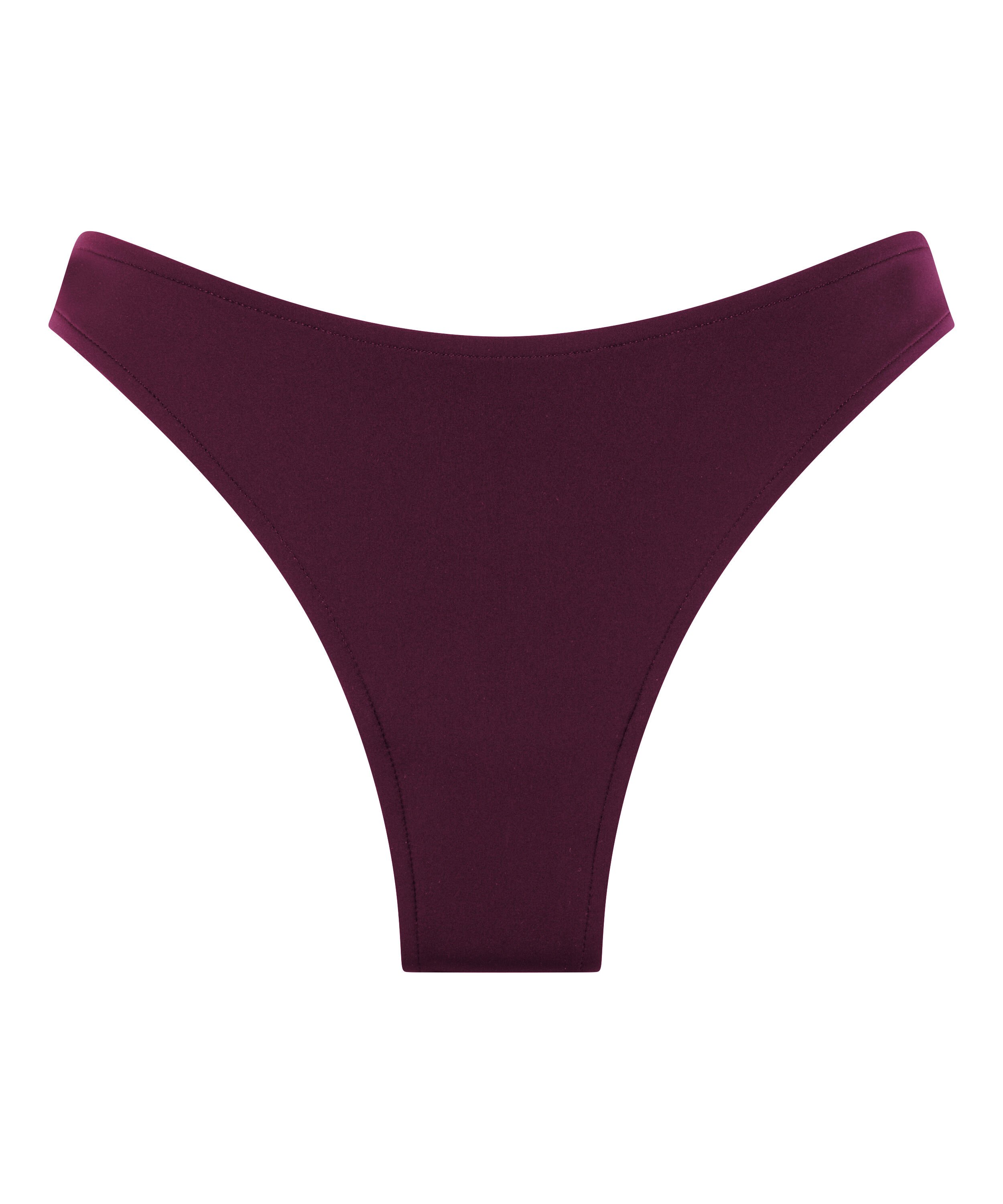 H&ouml;gt skuren bikiniunderdel i neopren, Lila