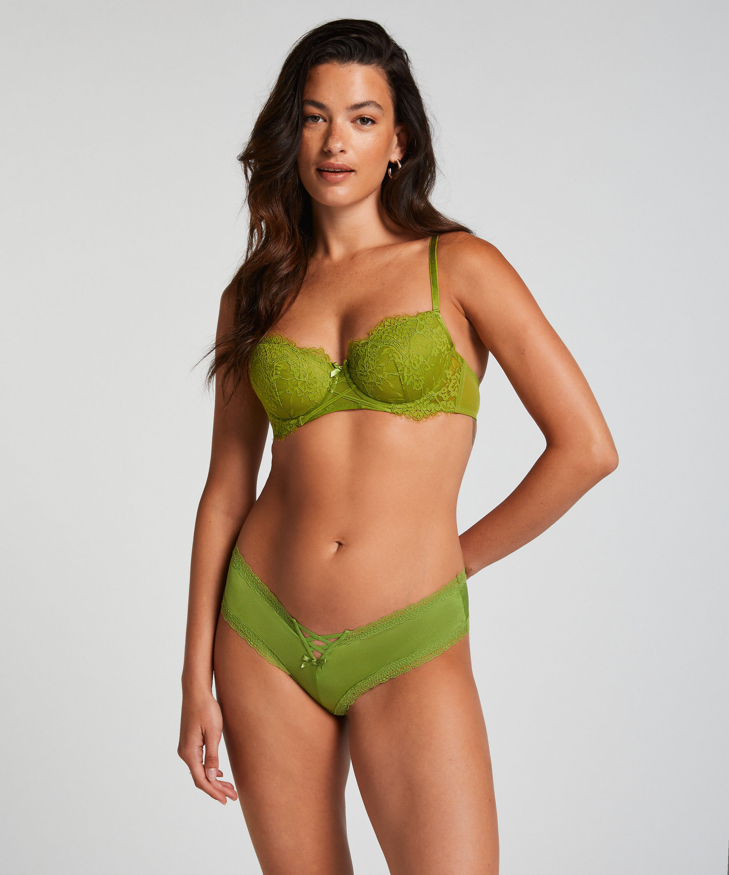 Vixen V-formad brazilian-trosa, Grön