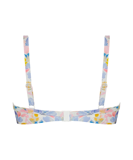 Vadderad bikini&ouml;verdel med bygel Palma, Vit