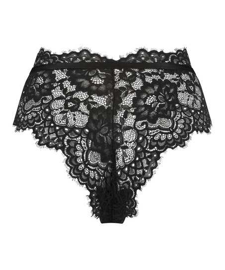 Högt skuren braziliantrosa Marilyn, Svart