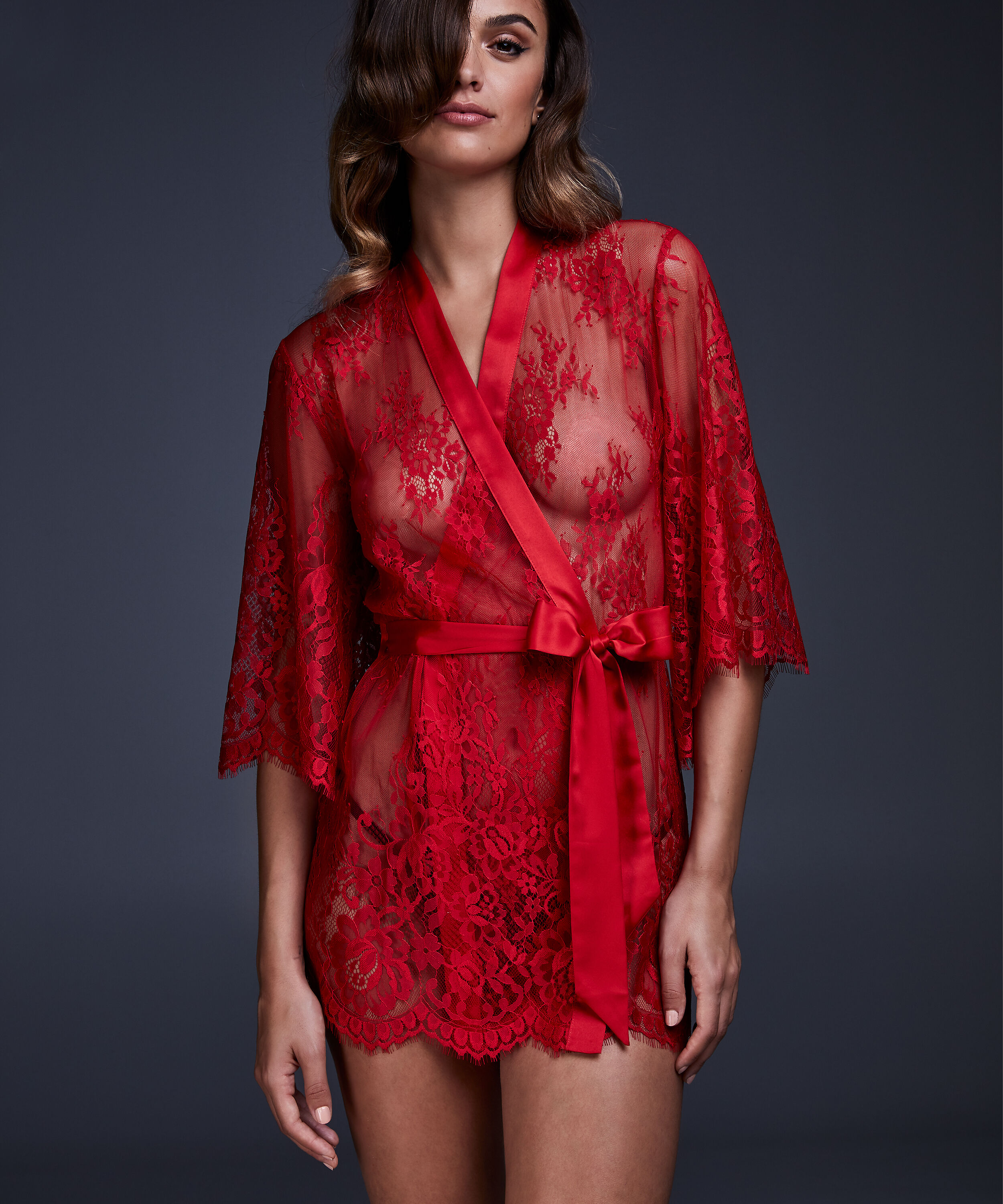Kimono Lace Isabelle, r&ouml;d