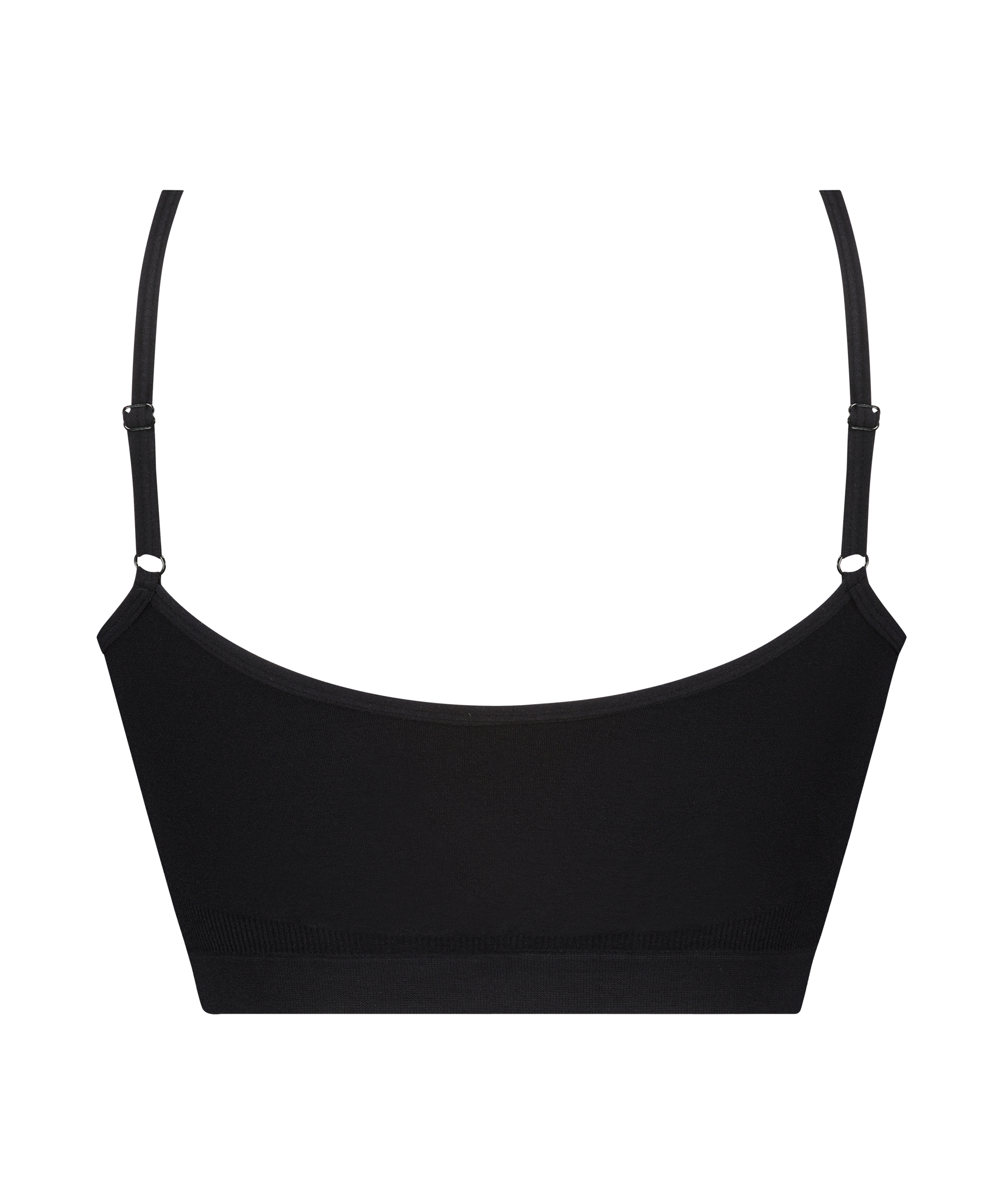 Bralette med remmar, Svart, main