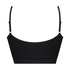 Bralette med remmar, Svart