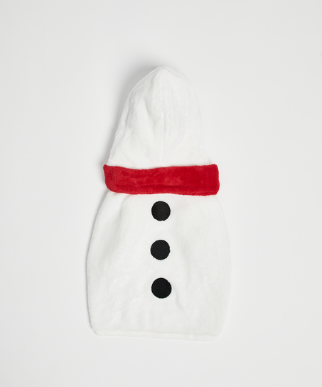 Onsie i fleece f&ouml;r hundar, Vit