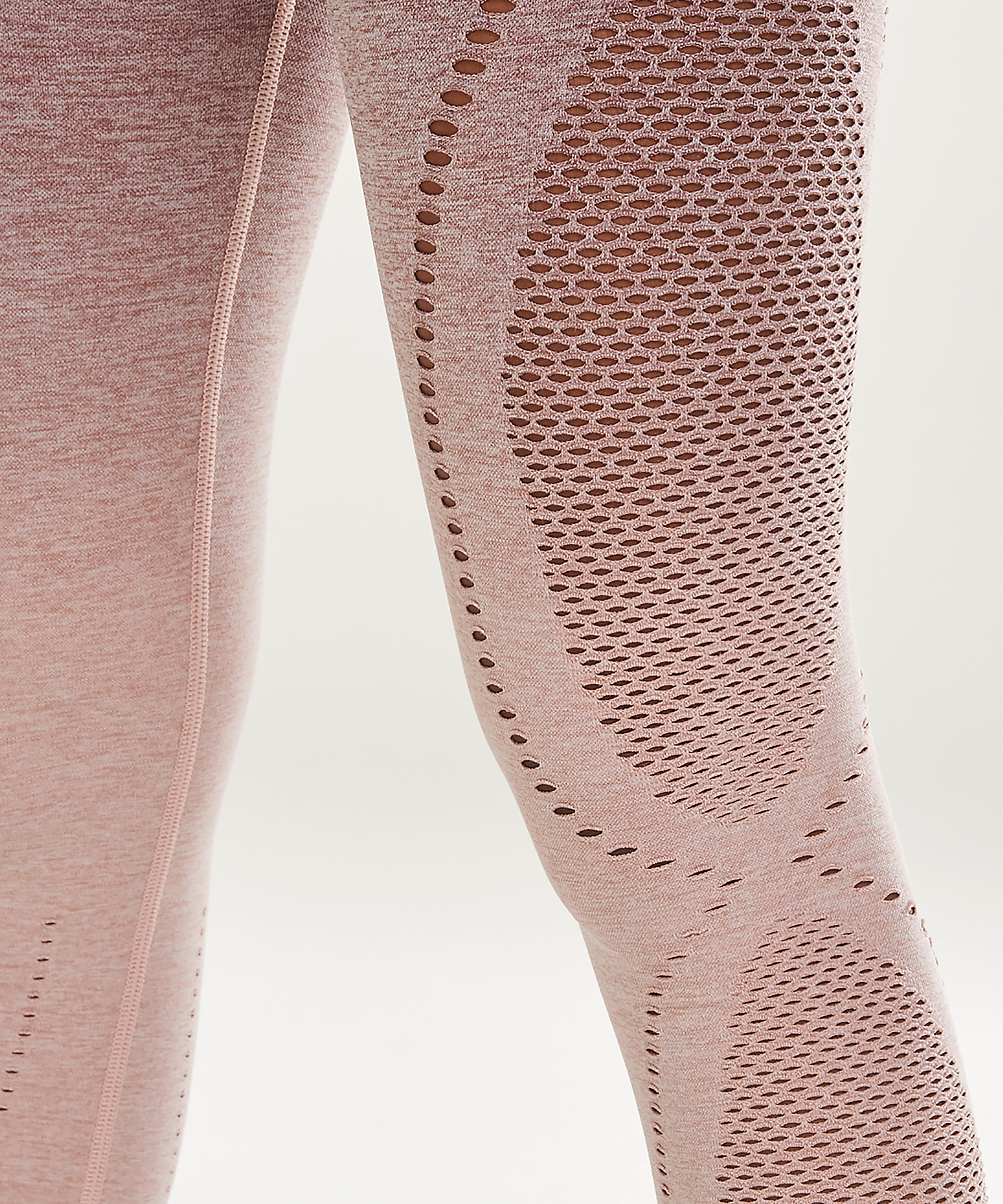 HKMX höga träningsleggings roundknit ombre, Rosa, main