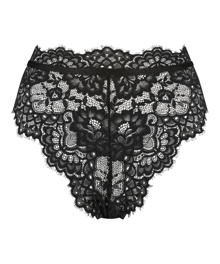 Högt skuren braziliantrosa Marilyn, Svart