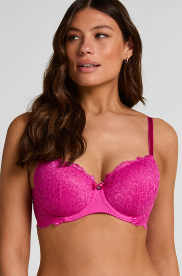 Hunkemöller Formpressad bygel-bh Marine Rosa — produktbild