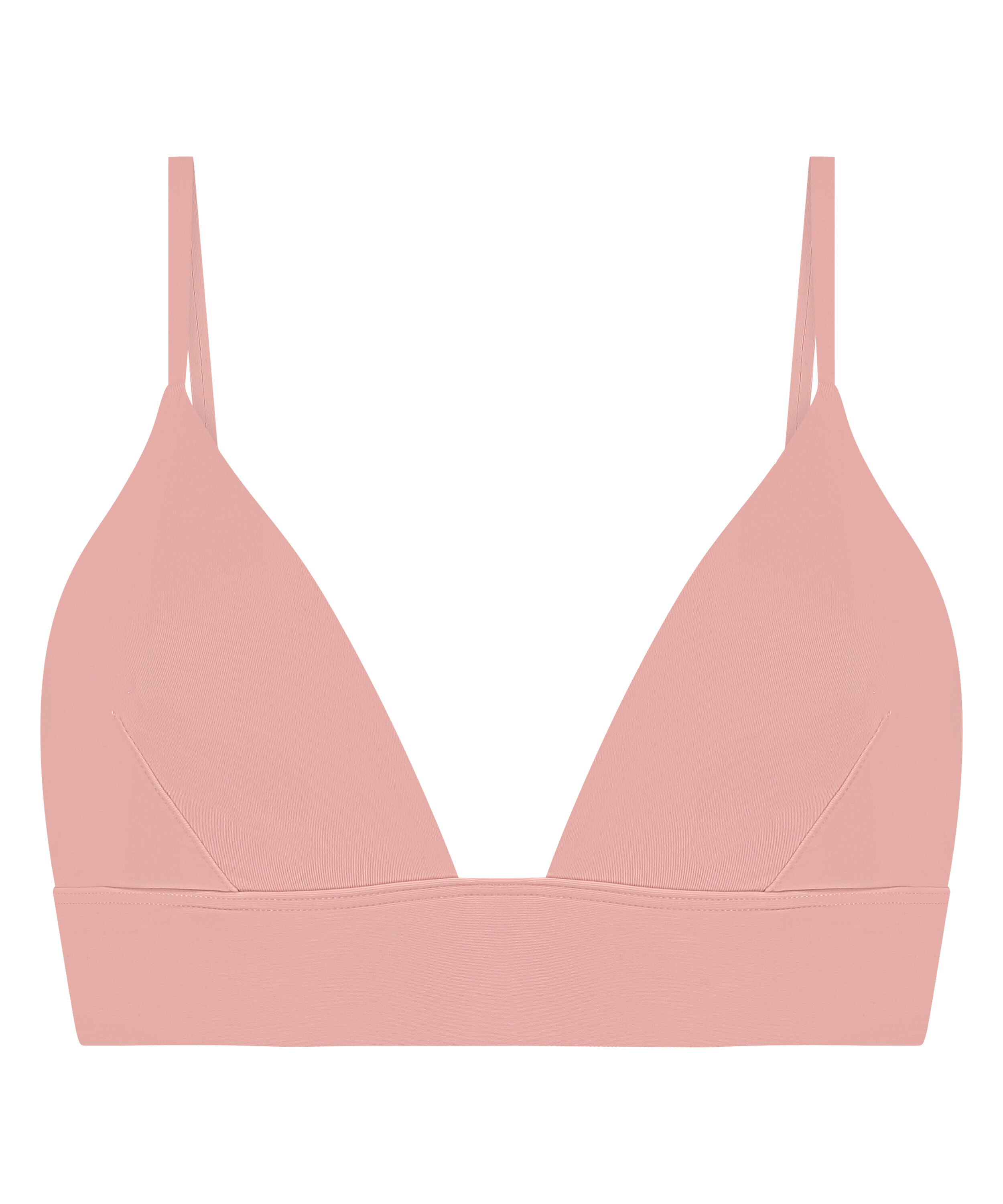 Triangel Bralette Smooth, Rosa