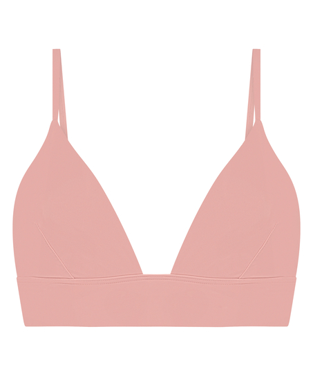 Triangel Bralette Smooth, Rosa