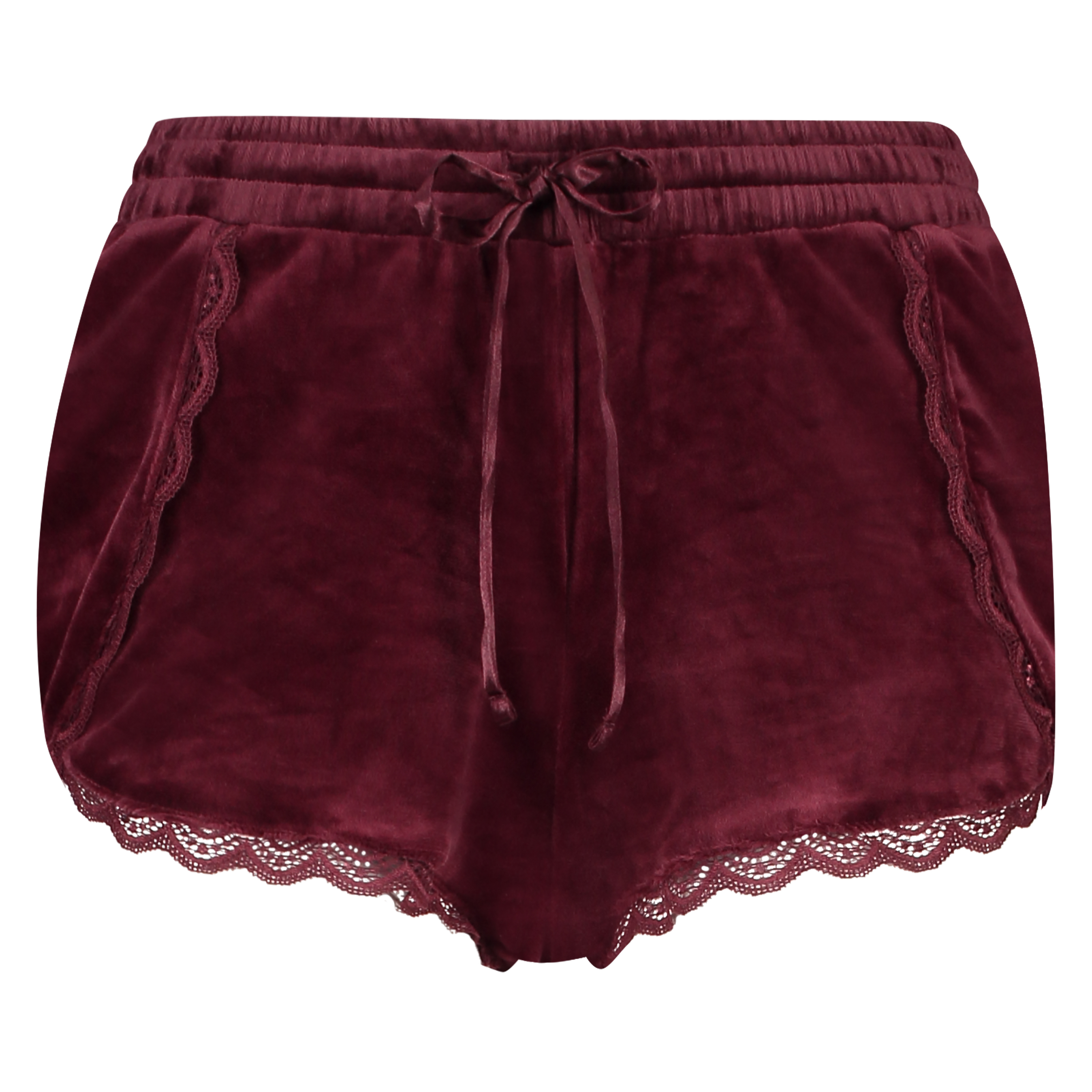 Shorts Velour Lace, R&ouml;d, main