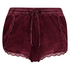 Shorts Velour Lace, R&ouml;d