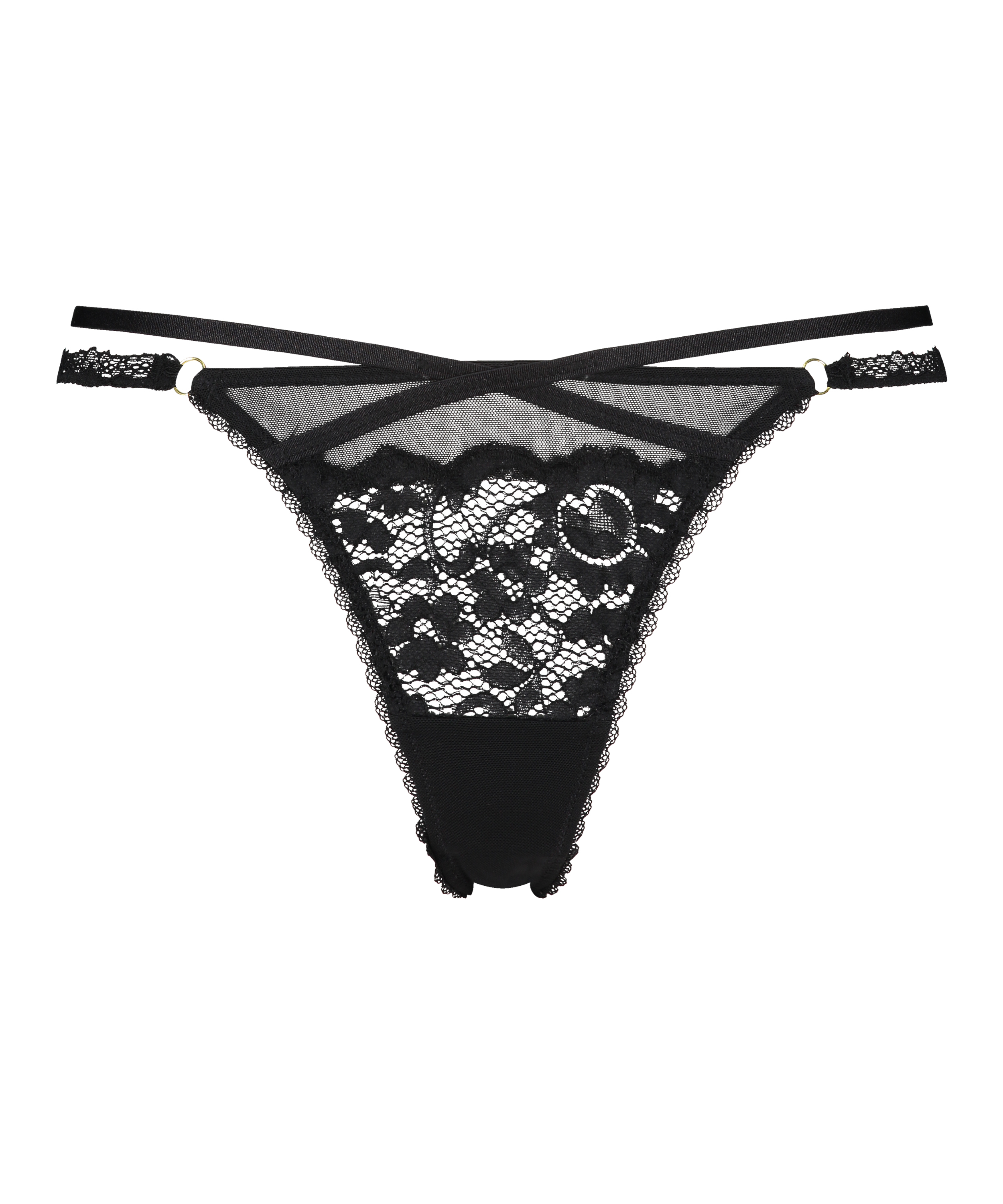 Keira stringtrosa, Svart, main