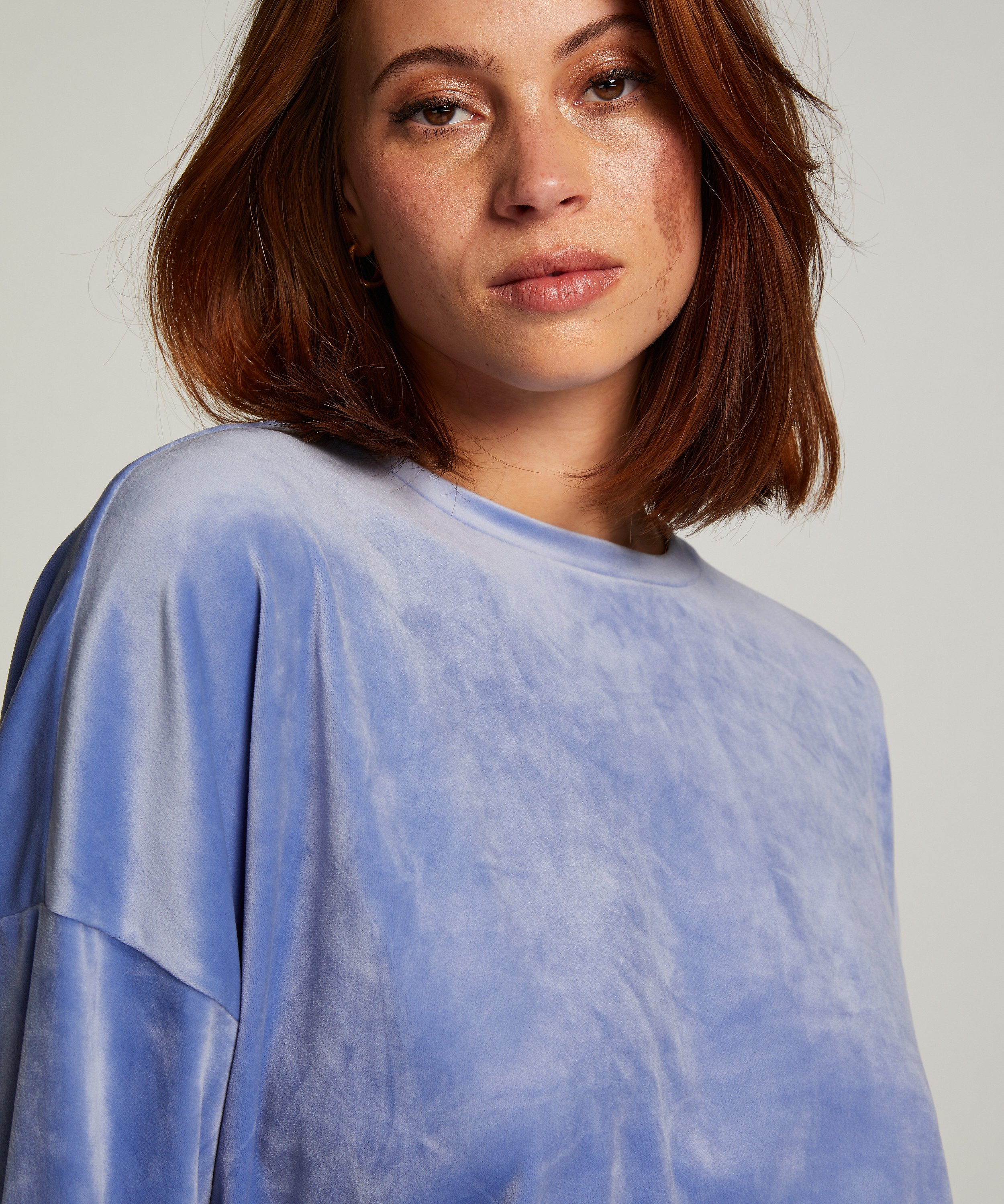 Velourtopp, Blå, main