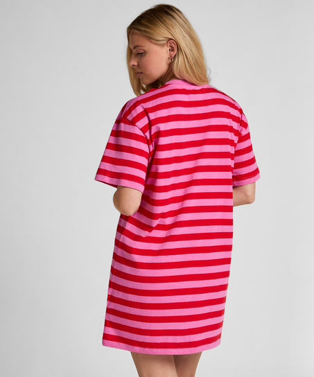 Nattskjorta med rund hals, Rosa