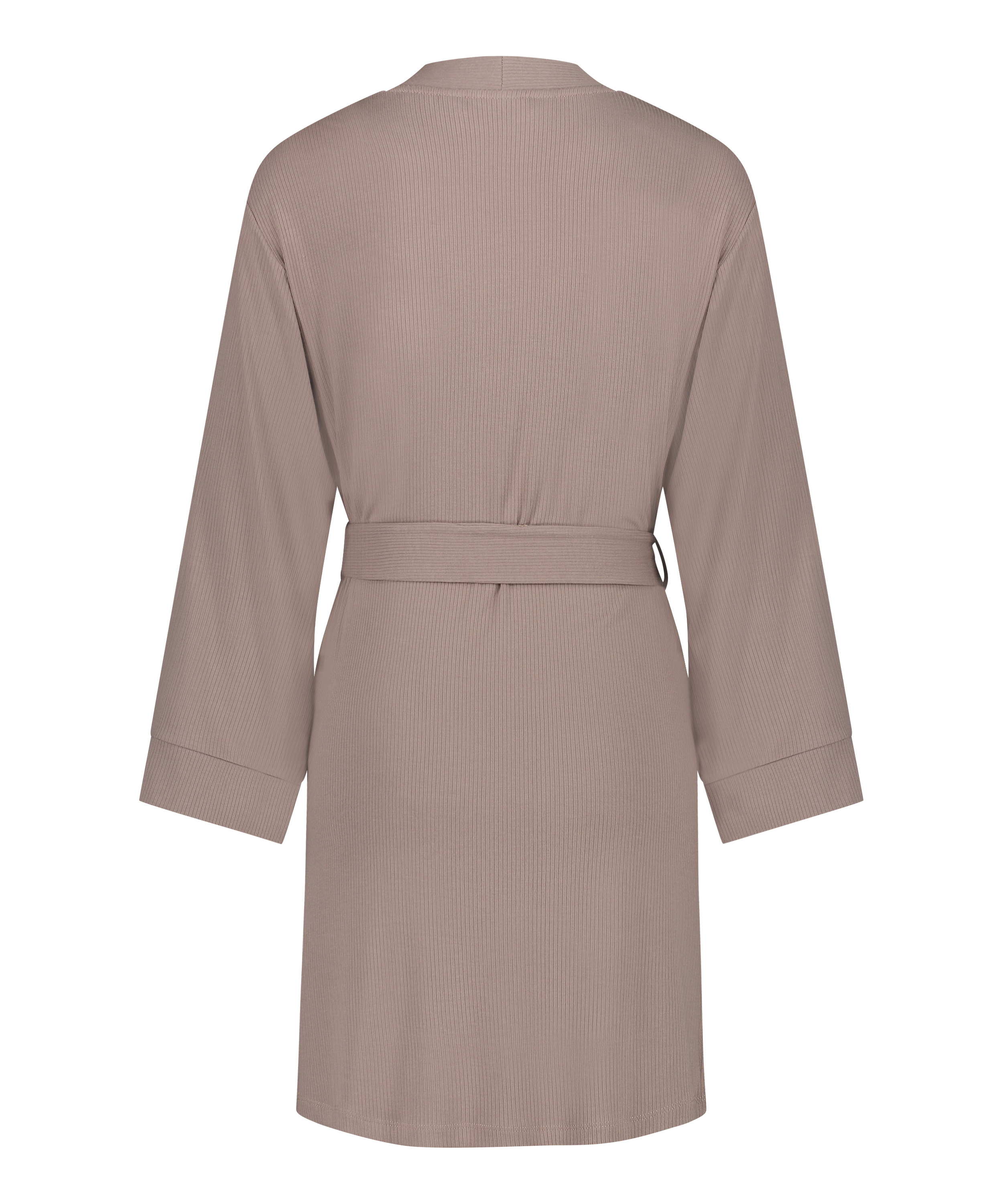 Ribbad kimono, Brun, main