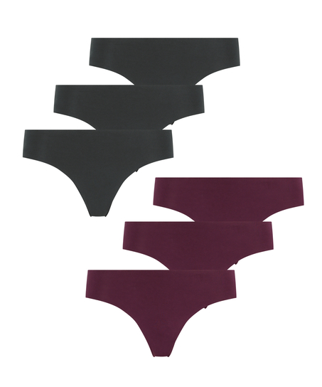 6-pack  osynlig brazilian-trosa, blå