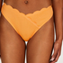 Högt skuren bikiniunderdel Scallop, Orange
