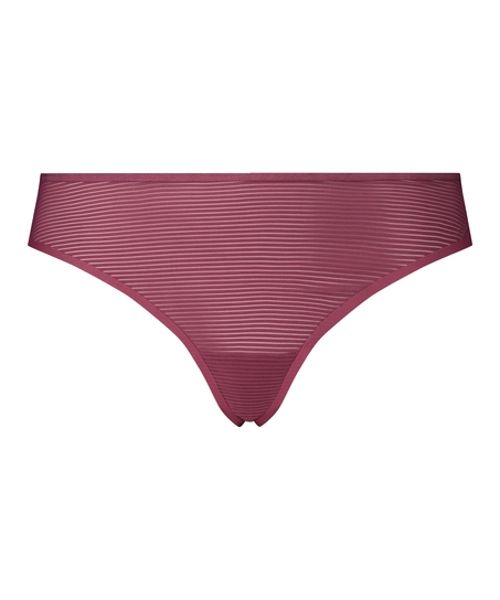 Invisible thong Stripe mesh, röd