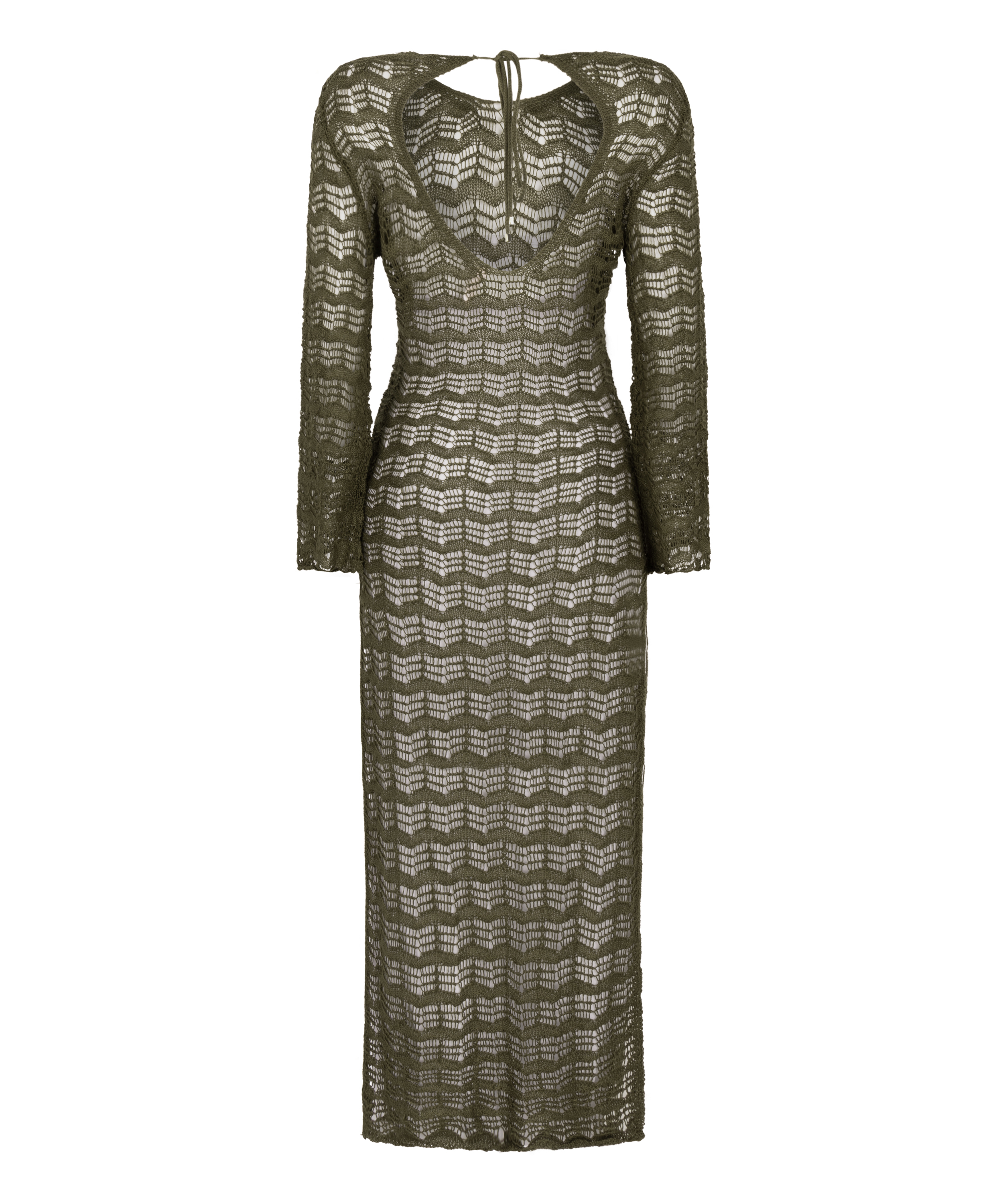 Maxiklänning Crochet, grön, main