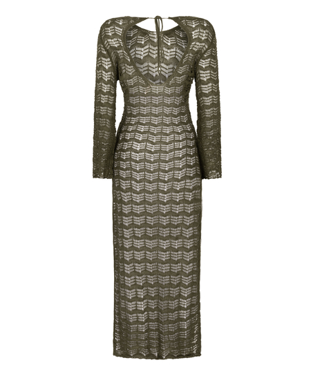 Maxiklänning Crochet, grön