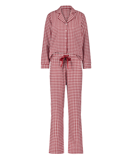 Pyjamasset Flannel, Röd