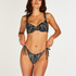 Paisley brazilian-bikiniunderdel, Svart