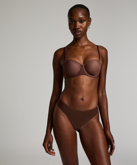 Stringtrosa Invisible Stripe Mesh, Brun