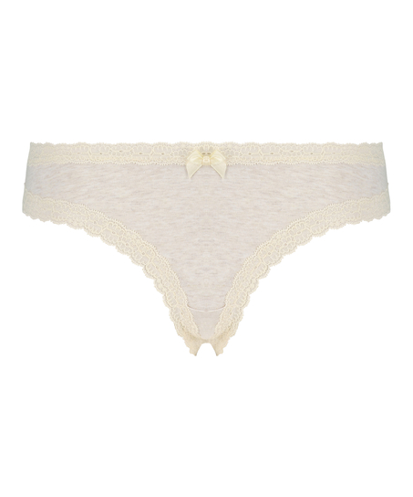 Brazilian-trosa i bomull, Beige