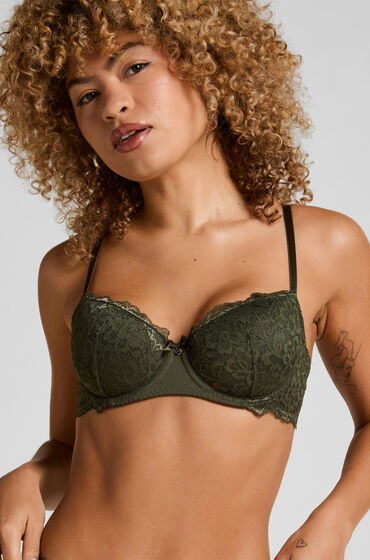 Hunkemöller Formpressad bygel-bh Marine Grön — produktbild