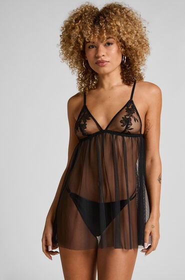 Hunkemöller Hilton Babydoll Svart